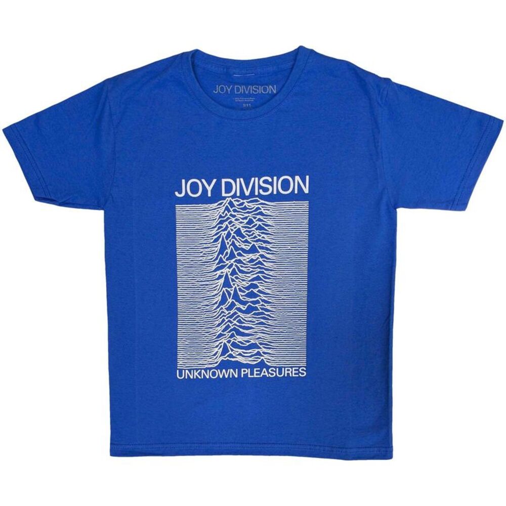 Joy Division Childrens/Kids Unknown Pleasures Cotton T-Shirt / Blue